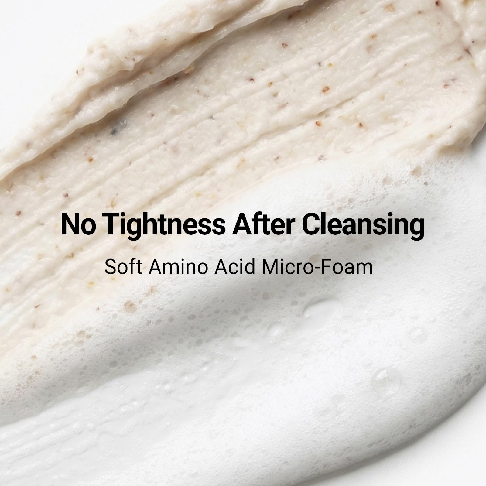 DA EFFECT creamy gel consistency in palm showing mild formulation