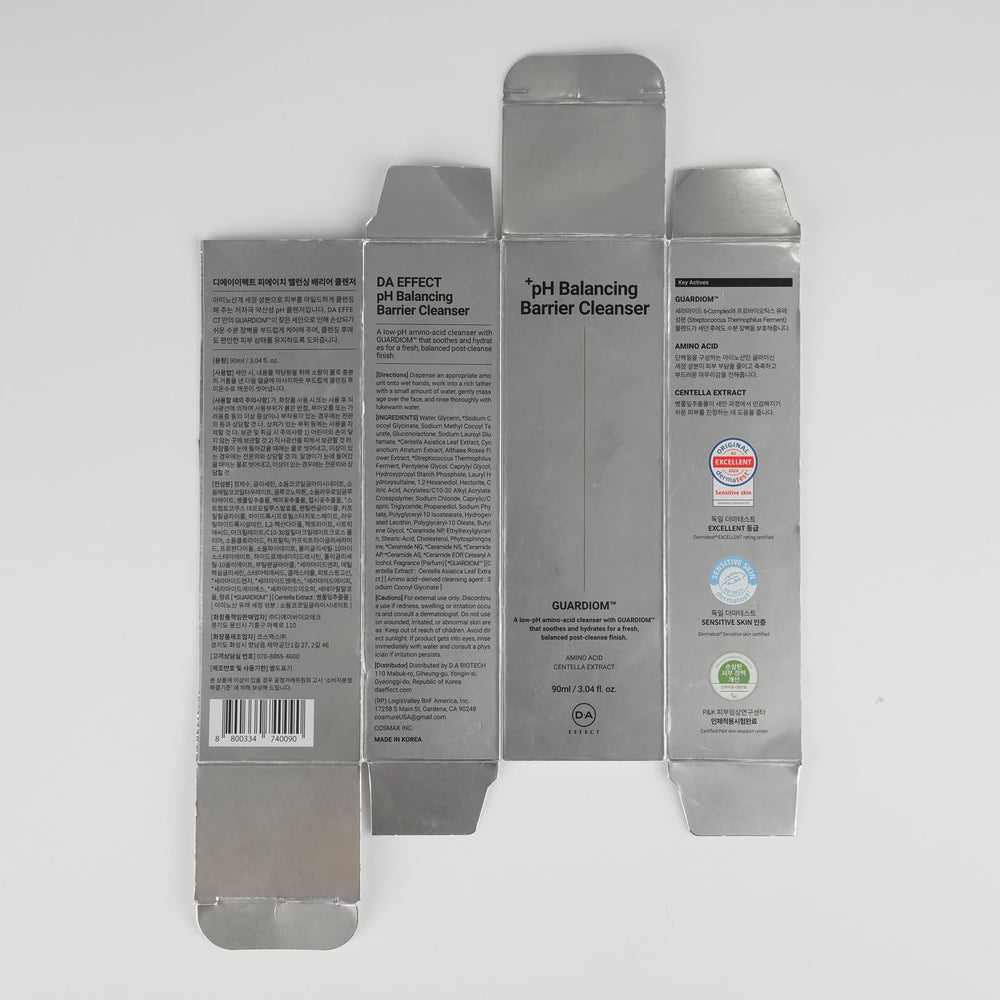 DA EFFECT placed in travel pouch ready for on-the-go skincare