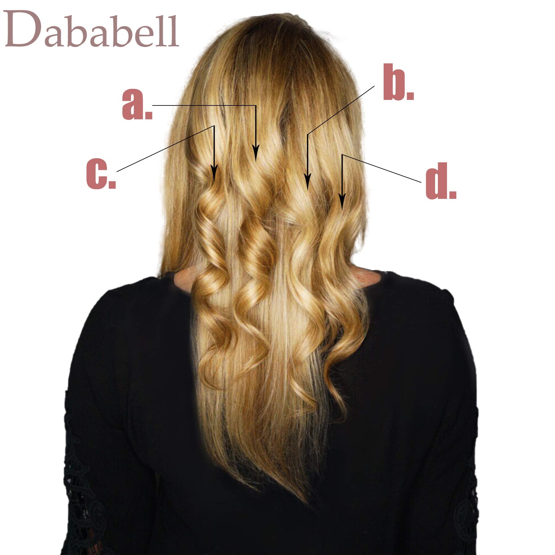 Dababell full set laid out with instructions for easy styling