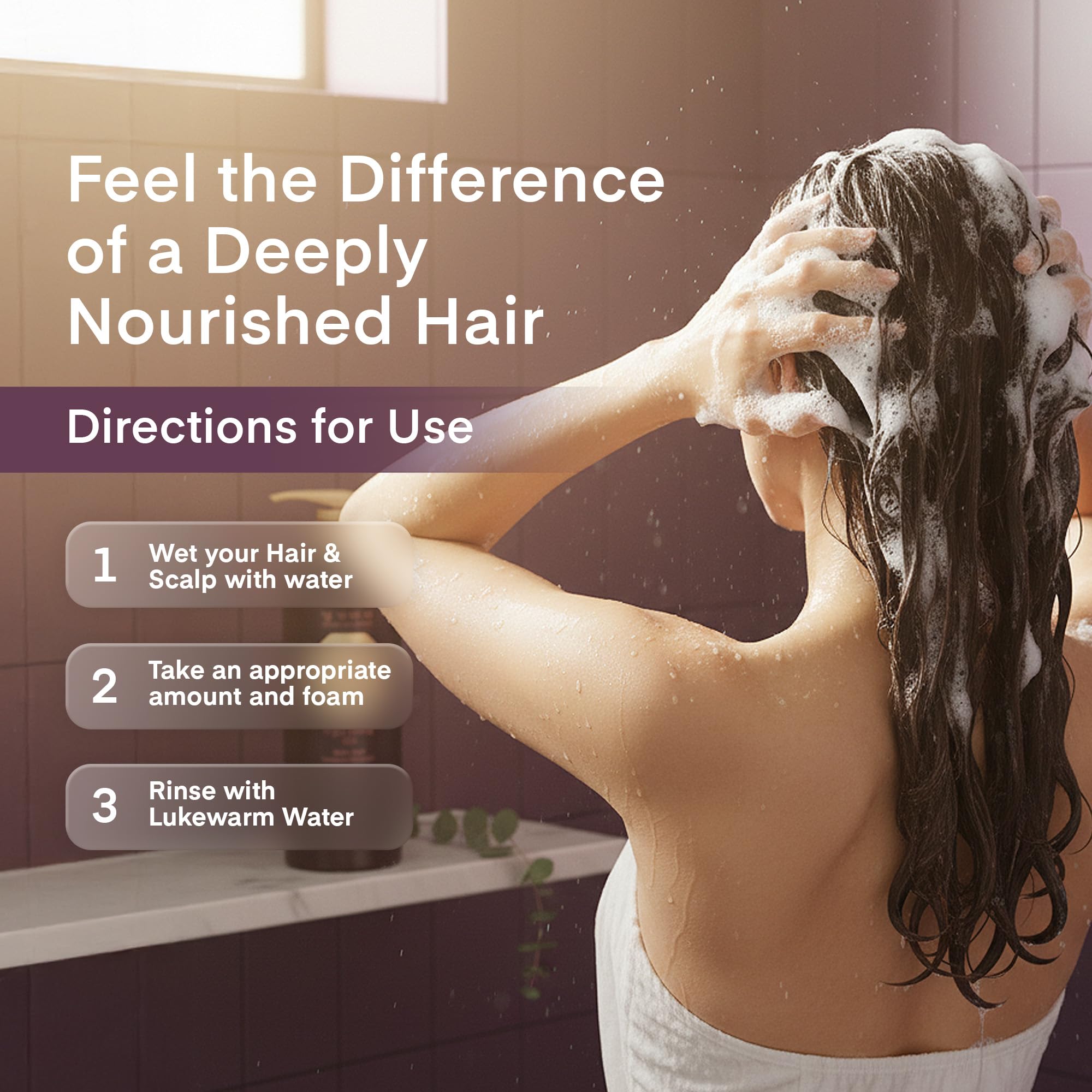 Daeng Gi Meo Ri in-shower use showing moisturizing scalp care action