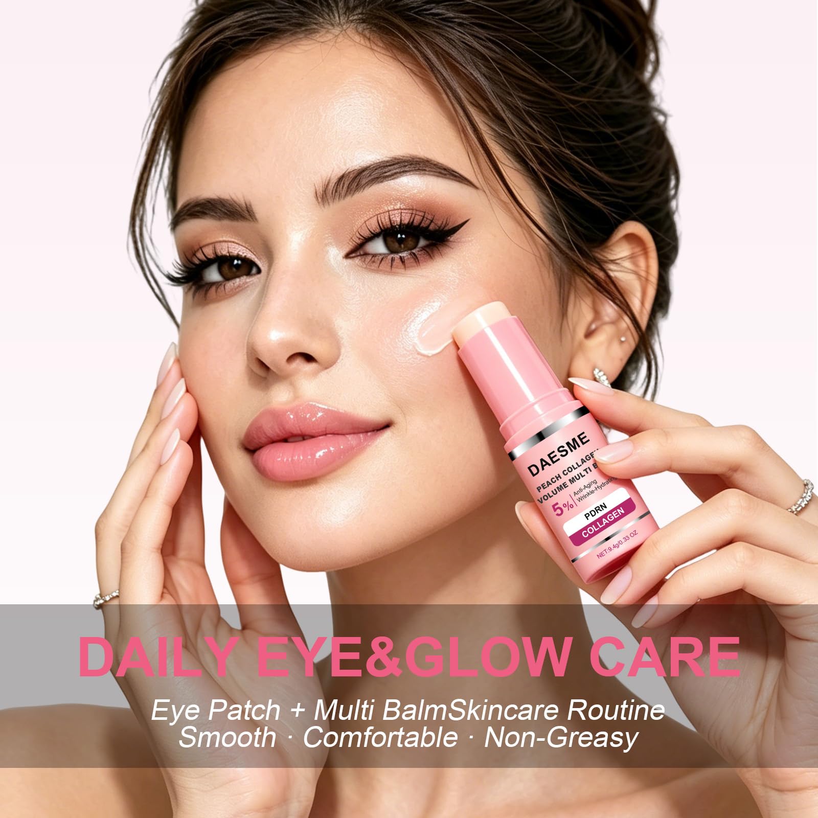 Daesme set in a travel bag illustrating portable skincare convenience