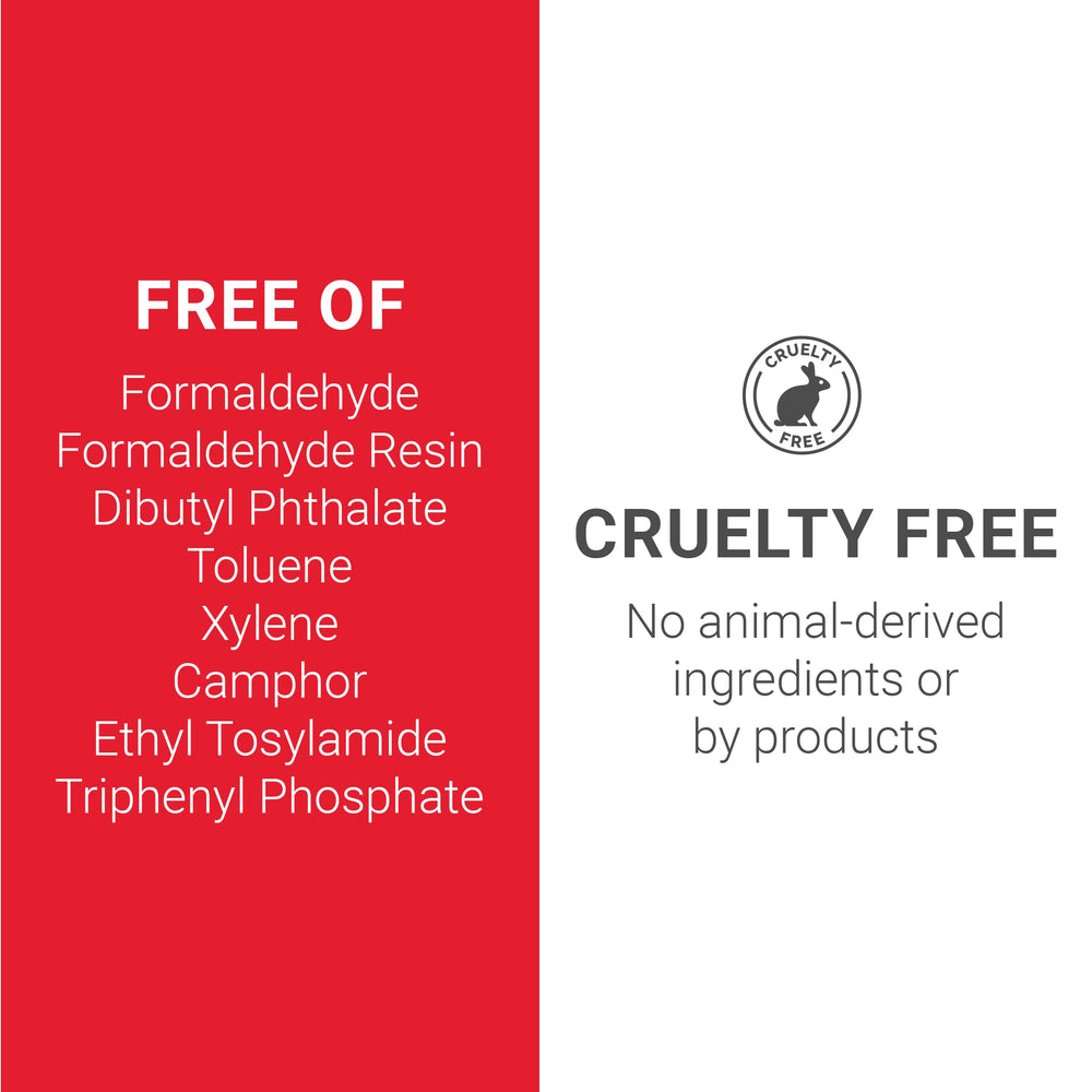 DAISY DND label and ingredient panel, emphasizes vegan and 8-free benefits