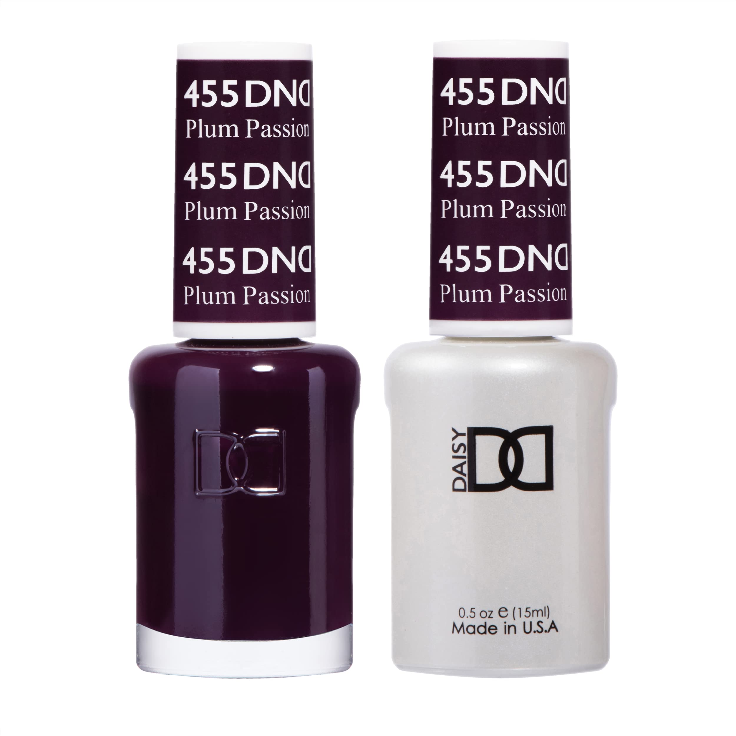 DAISY DND front packaging showing Plum Passion duo and travel-ready benefit