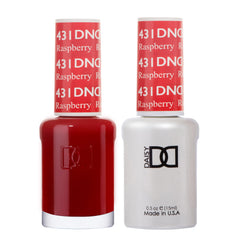 DAISY DND front packaging showing Raspberry 431 duo and vibrant red finish