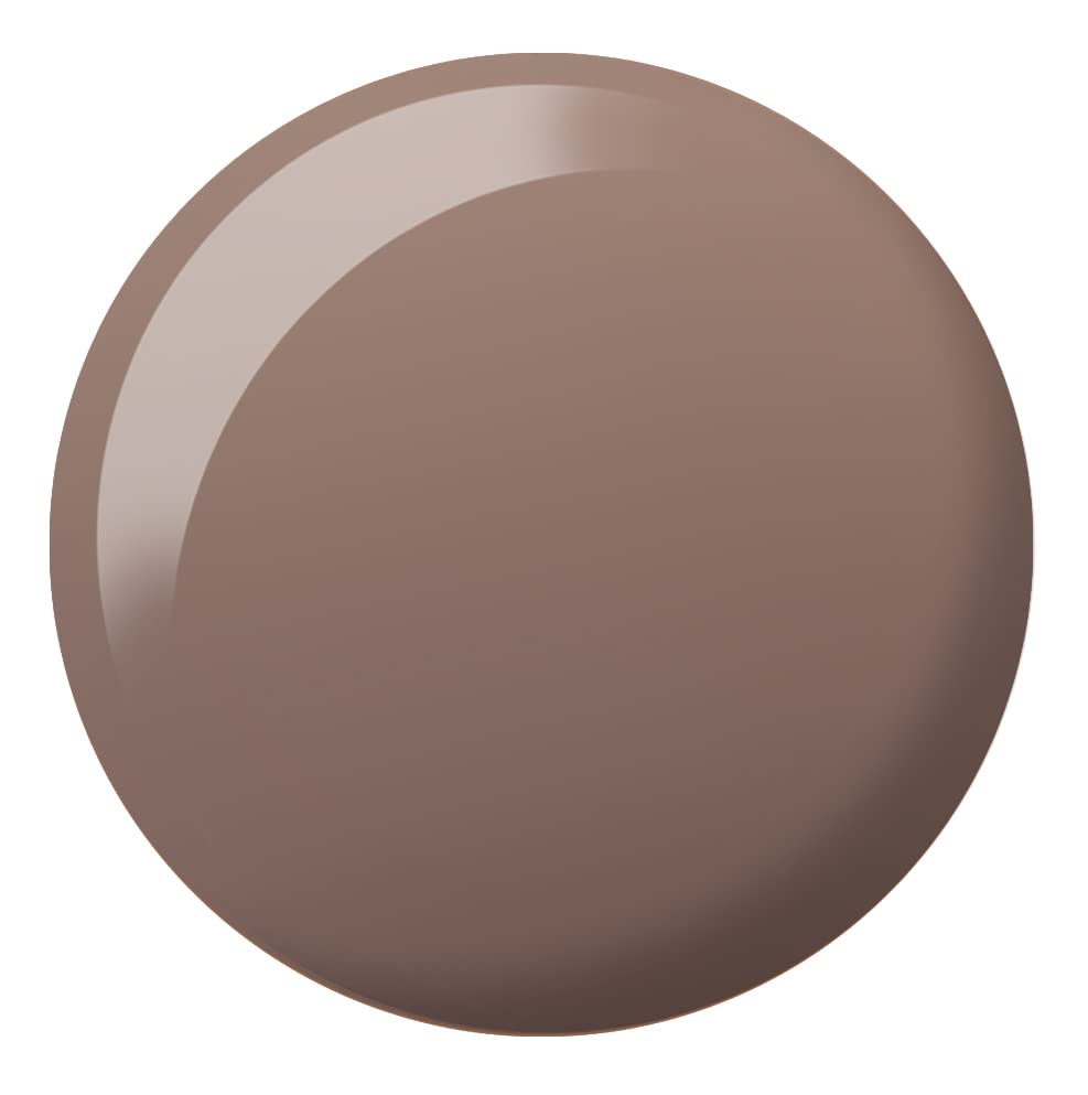 DAISY DND color swatch on nail wheel illustrating rich brown pigmentation