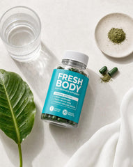 close-up of Daisy Dreamer capsule texture emphasizing plant-based composition and quality