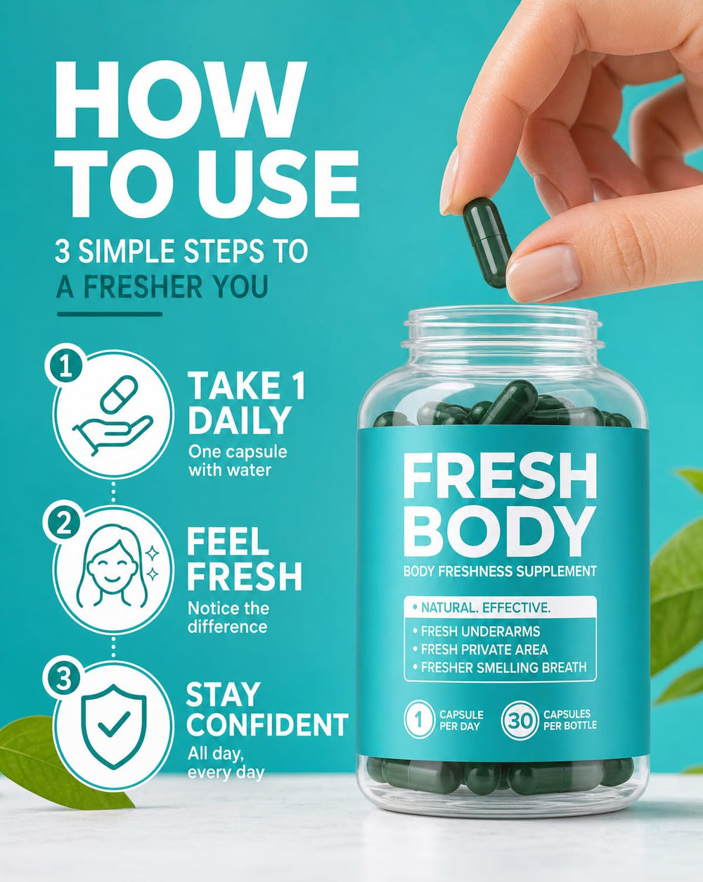 active woman post-workout holding Daisy Dreamer bottle indicating confidence and freshness