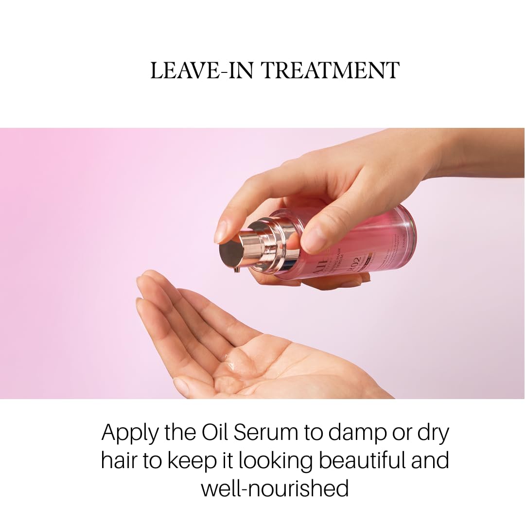 d'alba Piedmont before-and-after hair comparison highlighting smoother, glossier results