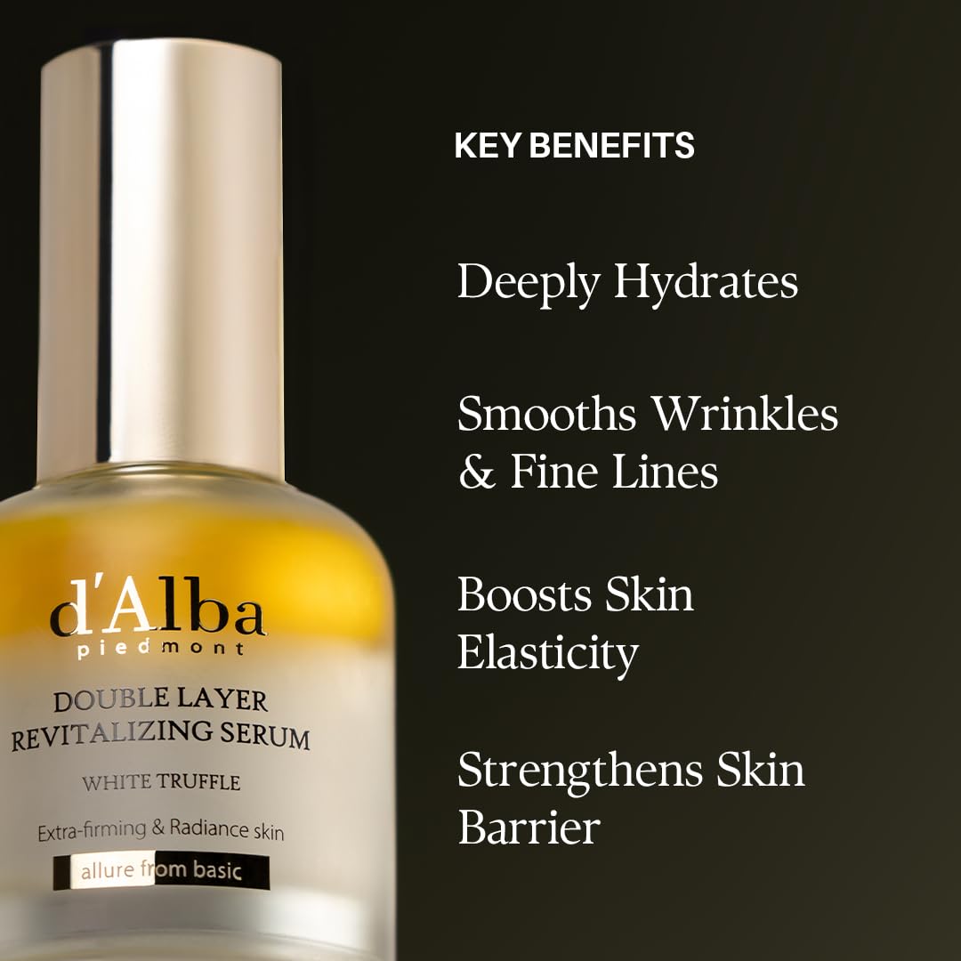 d'alba Piedmont ingredients display with truffle and centella for antioxidant nourishment