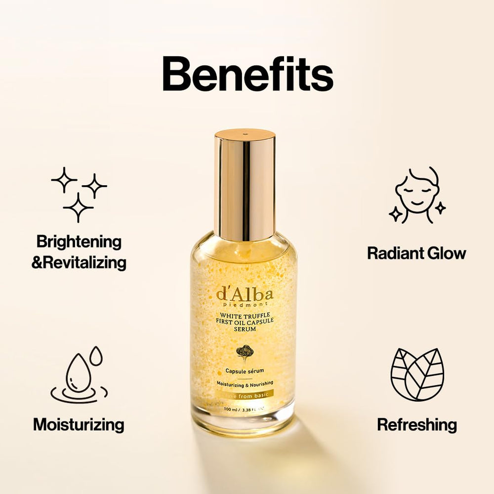 d'alba Piedmont label and ingredients list detail highlighting clean formulation benefit