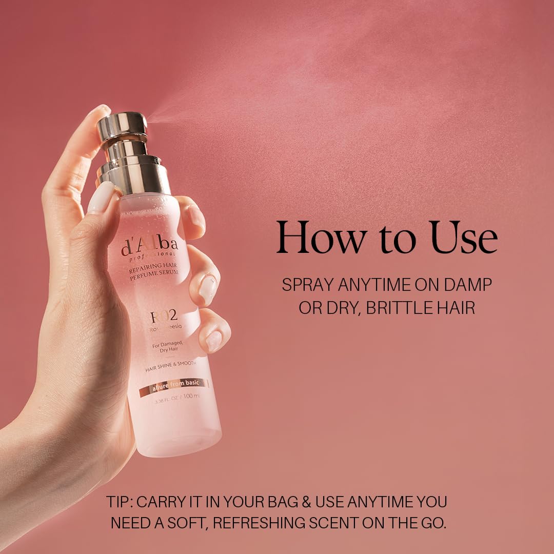 d'alba Piedmont on bathroom shelf to convey daily luxury haircare ritual
