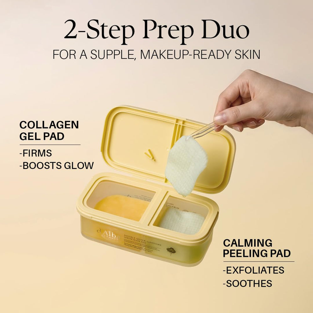 d'alba Piedmont peeling pad close-up showing soft texture and gentle exfoliation