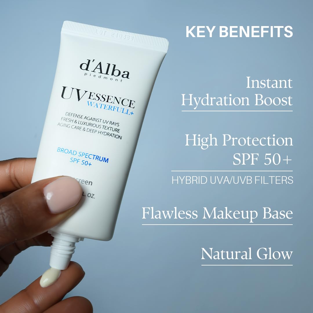 d'alba Piedmont tube placed with makeup items showing makeup base benefit