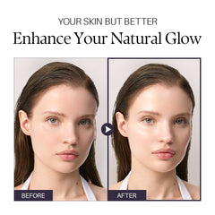 d'alba Piedmont before and after on face showing natural tone-up radiance