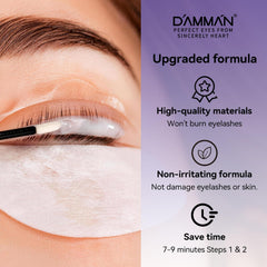 DAMMAN setting cream close-up highlighting gentle formula for shape retention