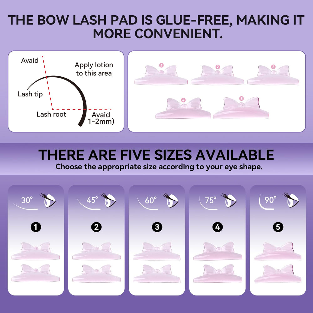 DAMMAN tools with silicone rod arranged for precise lash shaping benefit