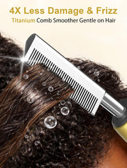 DAN Technology removable anti-scald cover detail showcasing safer styling at the hairline
