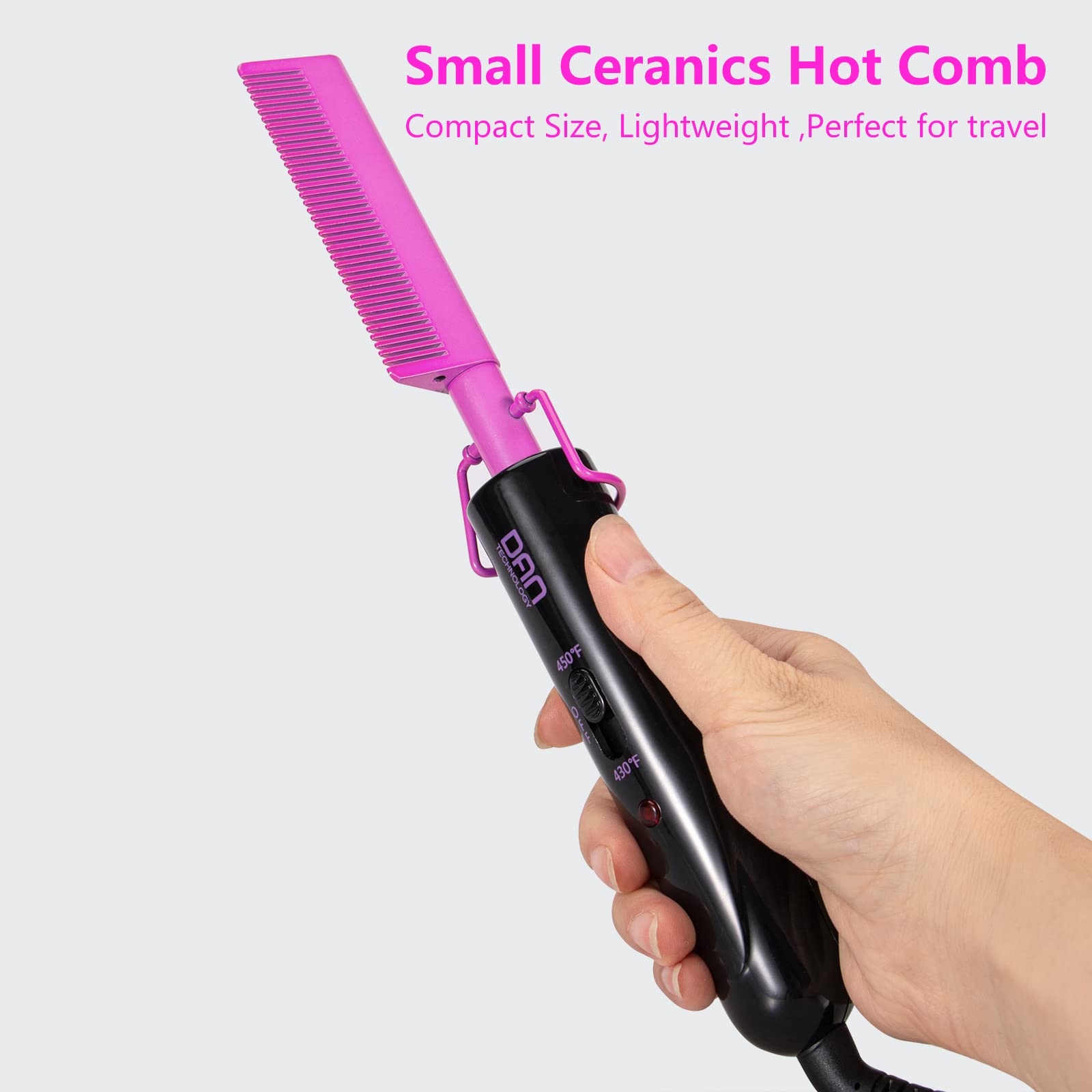 DAN Technology hot comb ceramic surface glaze emphasizing even heat distribution