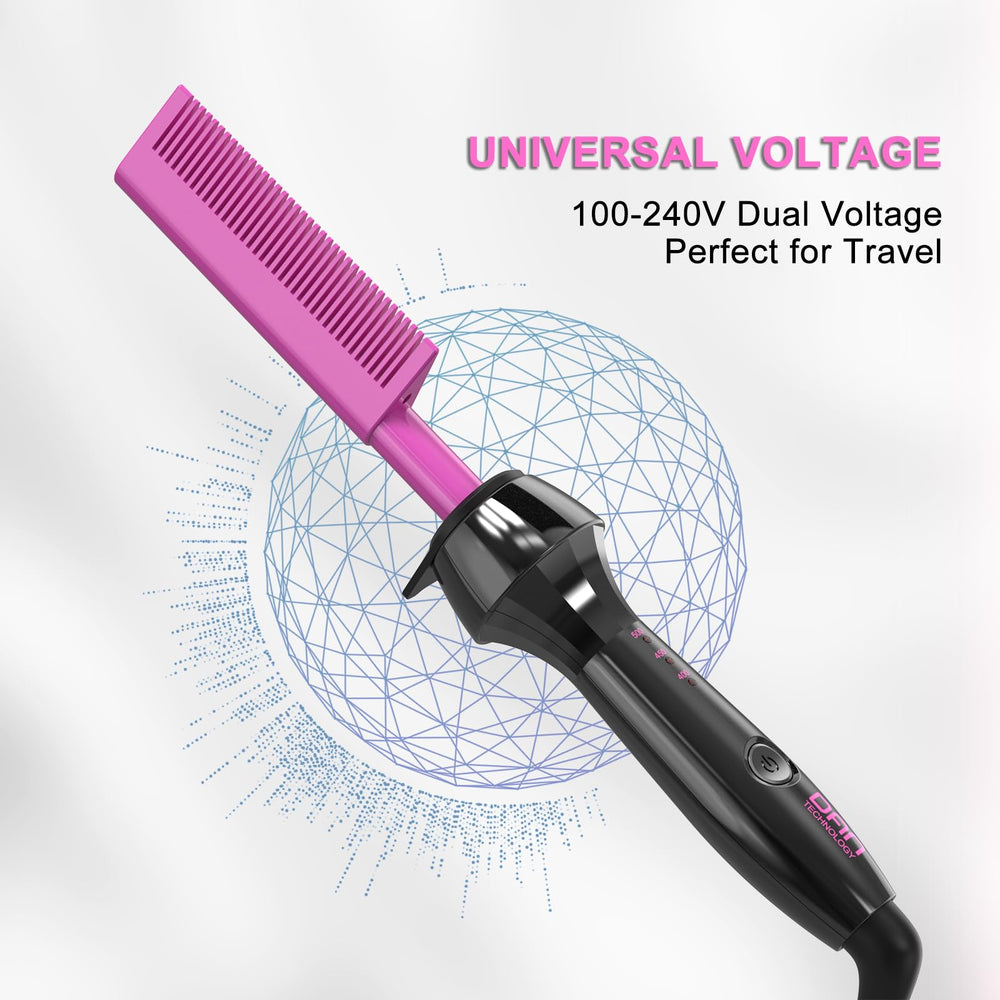 DAN Technology smoothing natural hair roots for faster touch-up benefit