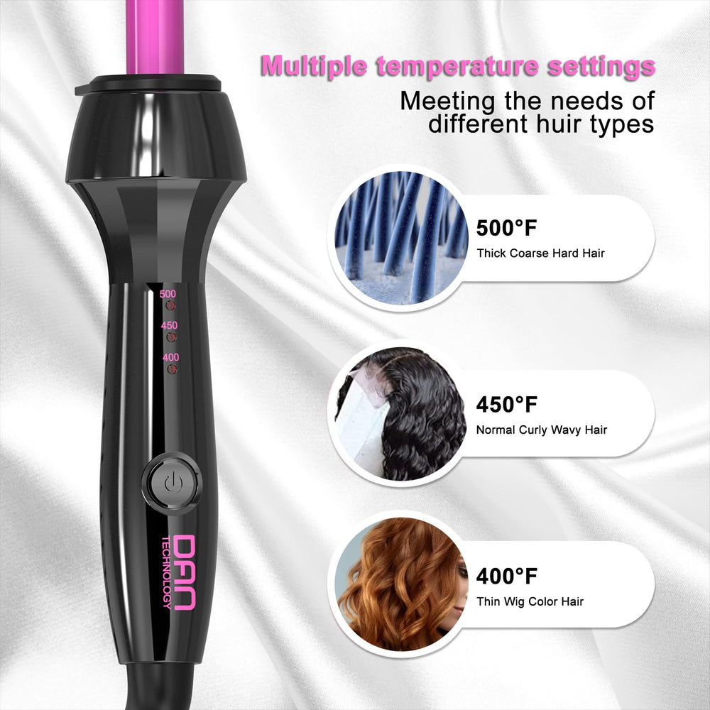 DAN Technology plate close-up showing tourmaline-ceramic surface for reduced frizz