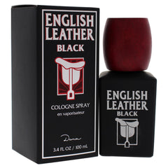 Dana English Leather Black spray in hand demonstrating easy application and size