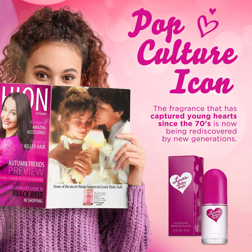 Dana Love's Baby Soft fine mist texture visible on skin for soft scent layering