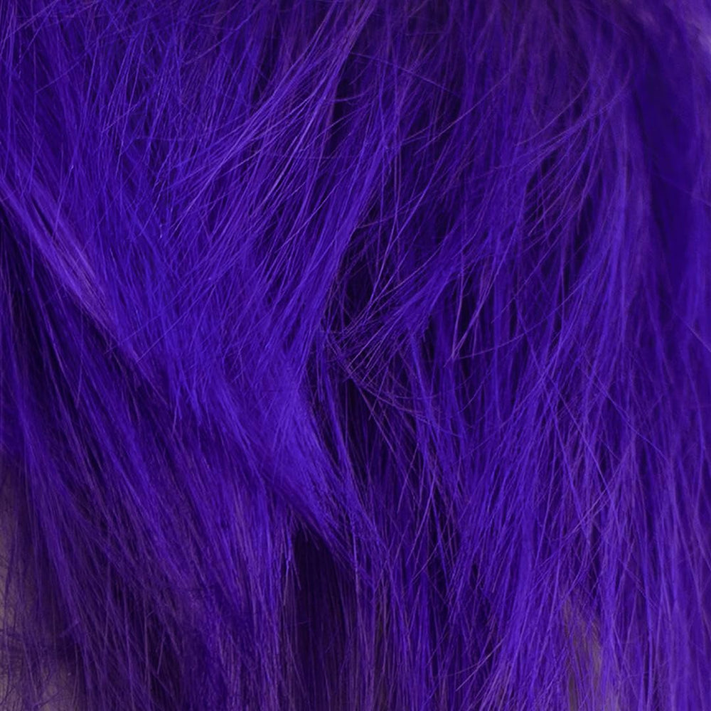 Danger Jones model with Libertine Violet hair showing vibrant color and conditioned shine
