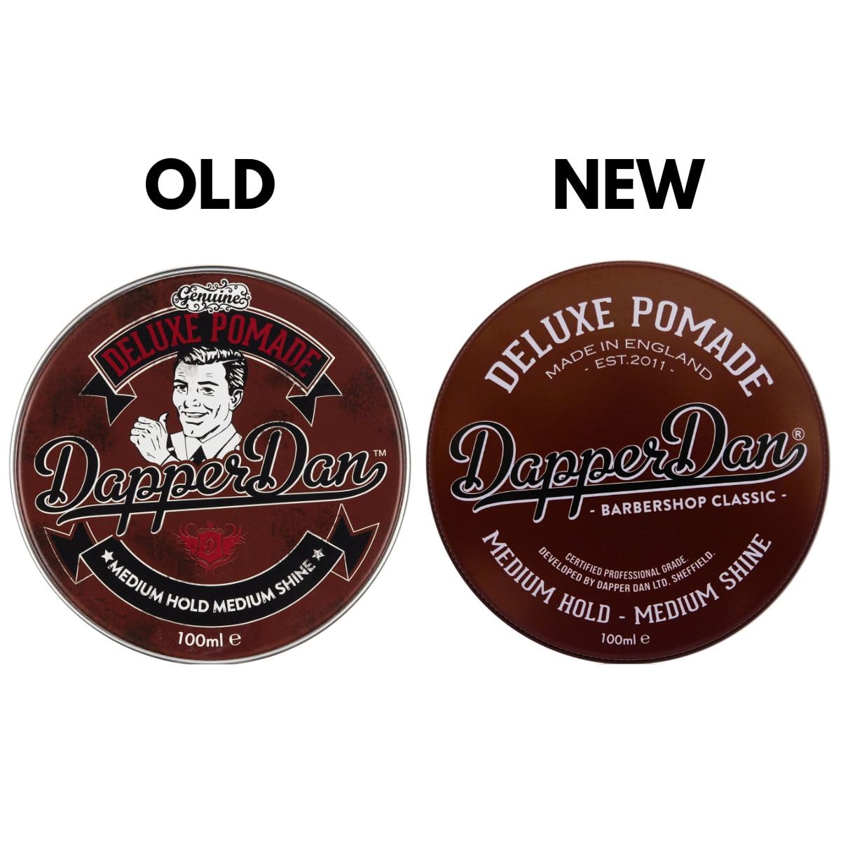 Dapper Dan pomade on hands being warmed for even distribution and frizz control