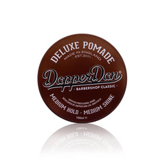 Dapper Dan jar front view showing premium label and clean packaging for styling convenience