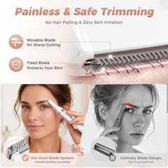 Dapsang close-up of skin-friendly blade edge for precise painless trimming