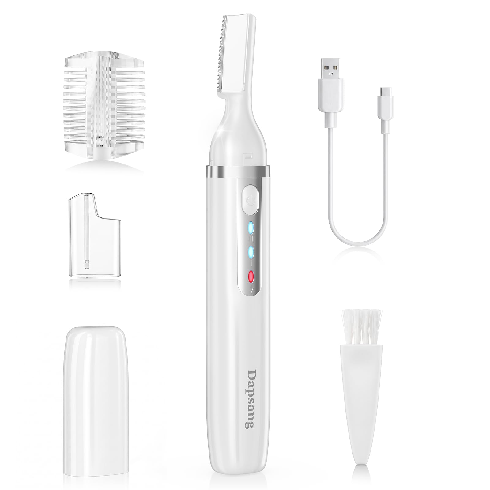 Dapsang front view showing compact razor and packaging for easy travel