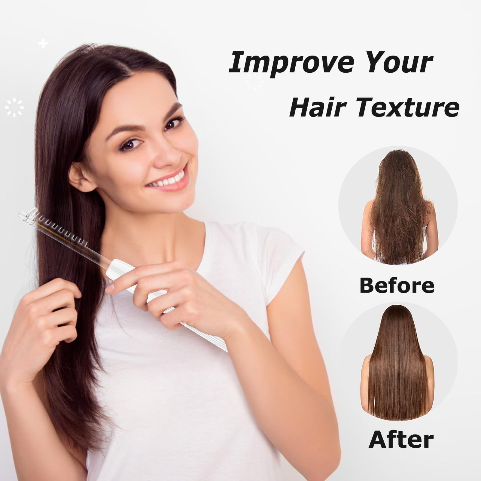 DARSONVAL comb electrode used on scalp improving circulation and hair care