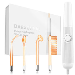 DARSONVAL wand front view showing controls and design benefit portability
