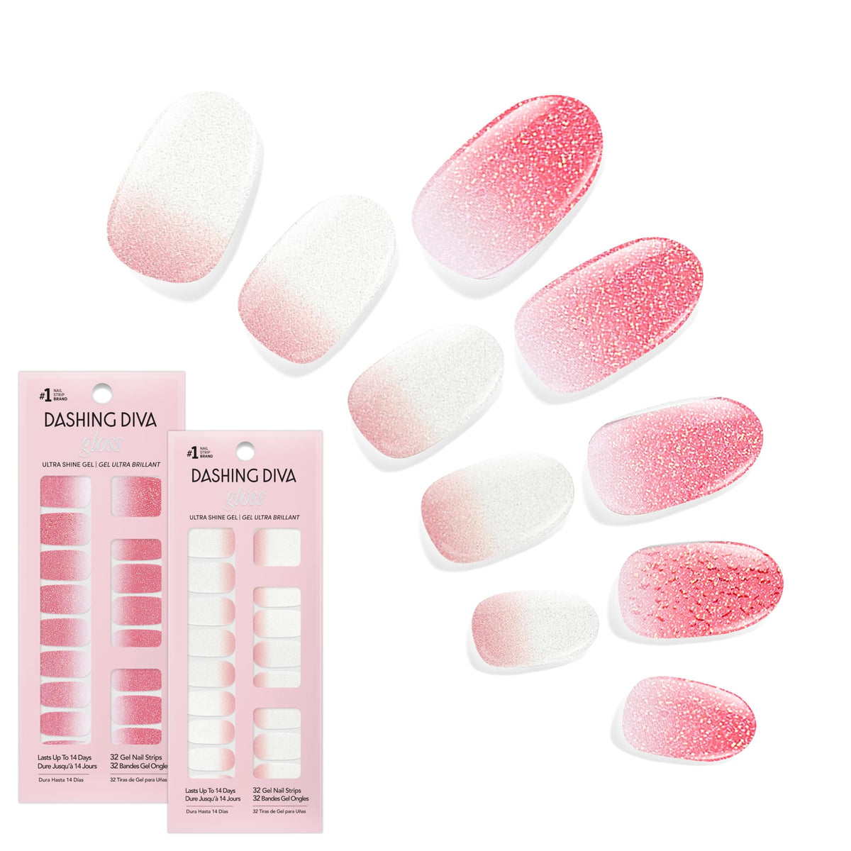Dashing Diva front packaging showing both Classic Ombre sets for instant salon look