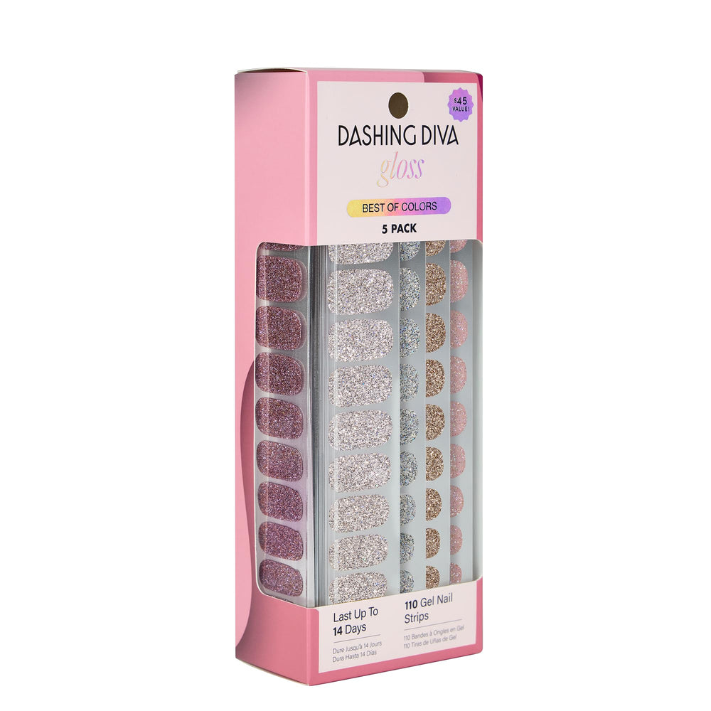 Dashing Diva front packaging showing kit and vibrant sparkles for easy at-home shine