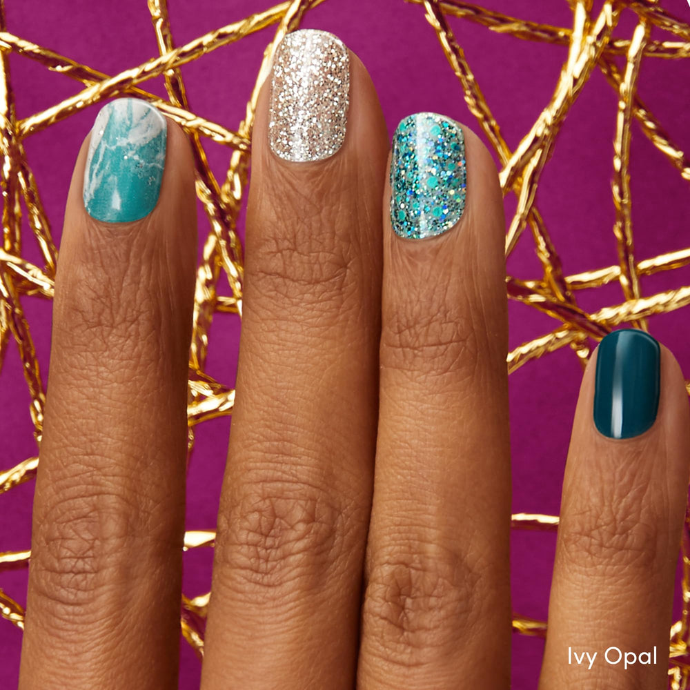 Dashing Diva Ivy Opal accent detail with marble pattern appeal