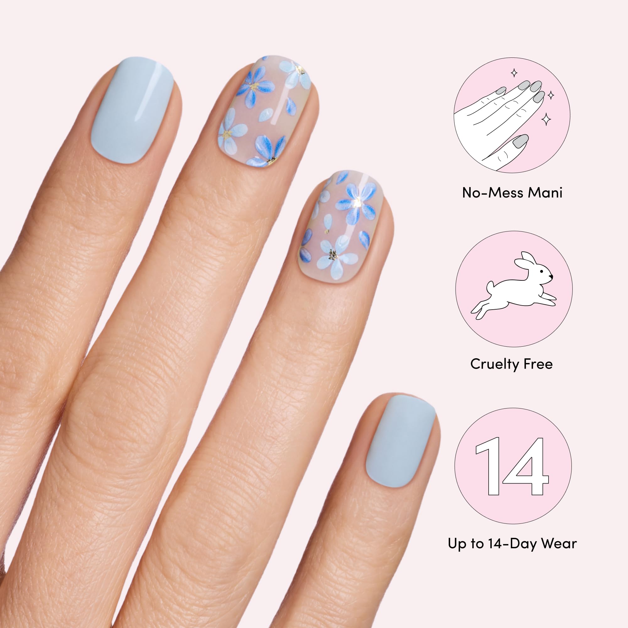 Dashing Diva nail strips in a lifestyle setting for fast, travel-friendly manicures