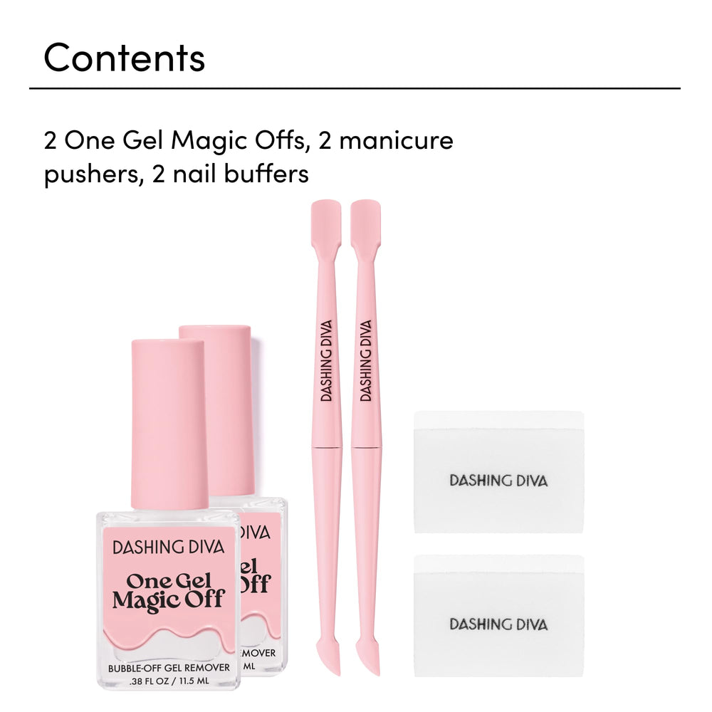 Dashing Diva tool in use lifting softened gel to protect natural nail