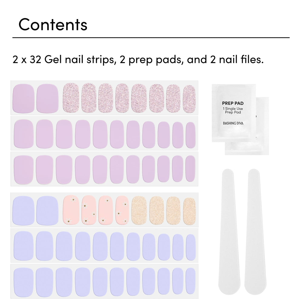 Dashing Diva nail strip gloss detail showing high-shine finish and polish-free look