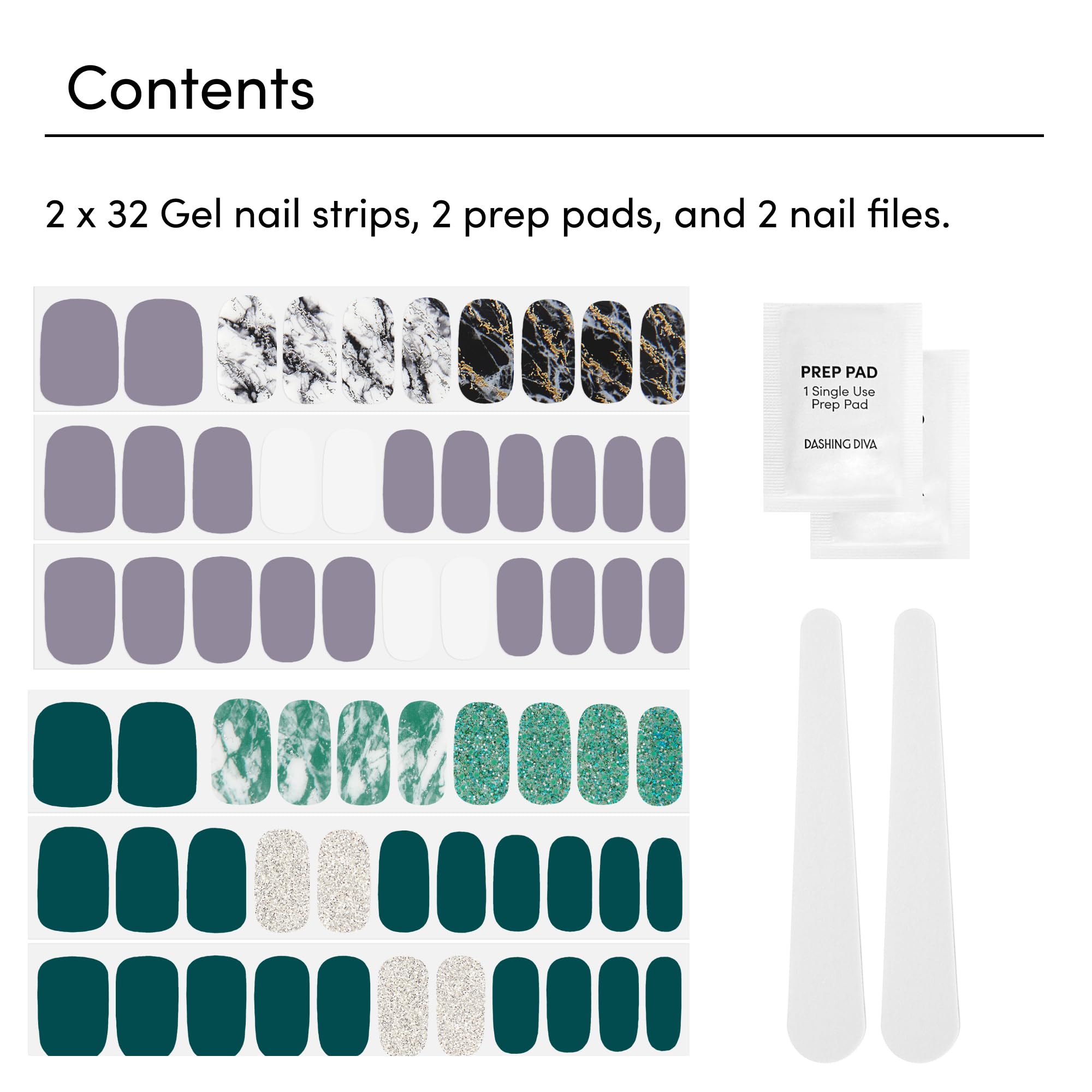 Dashing Diva strips being applied on nail demonstrating quick application