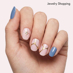 Dashing Diva Unlikely strip close-up highlighting glossy texture and chip resistance