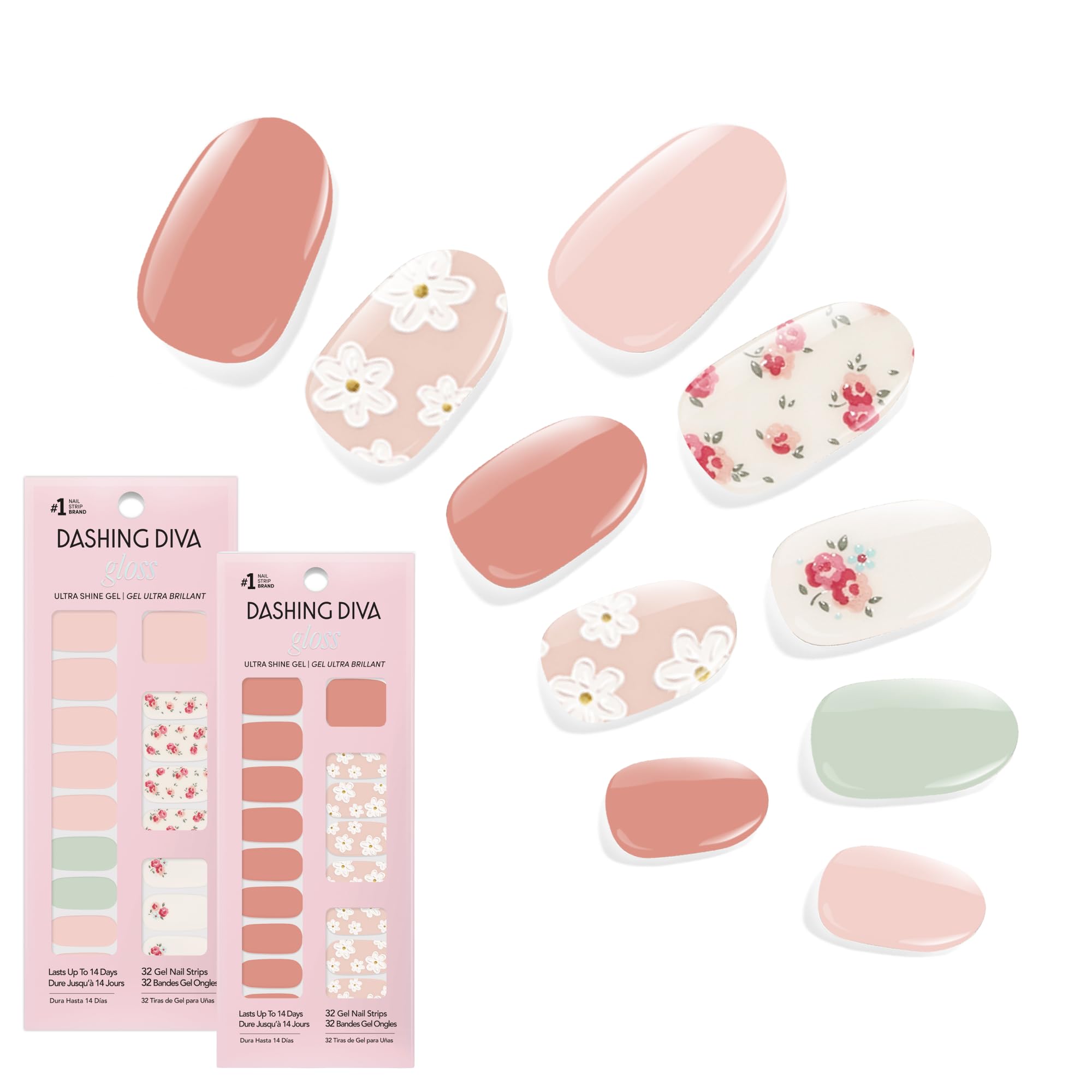 Dashing Diva front packaging showing Vintage Florals bundle and glossy finish