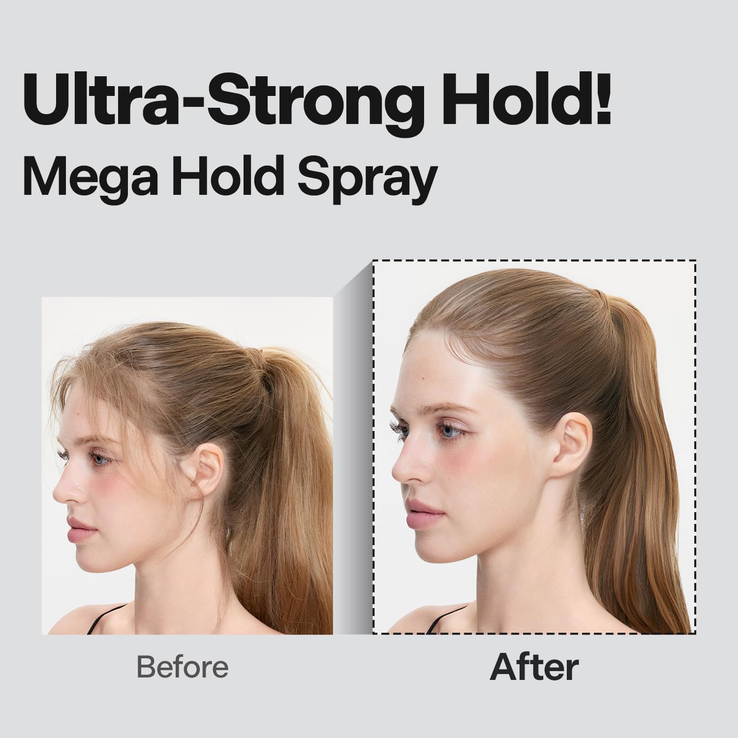 DASHU used on styled updo showcasing ultra-strong fixation and natural look