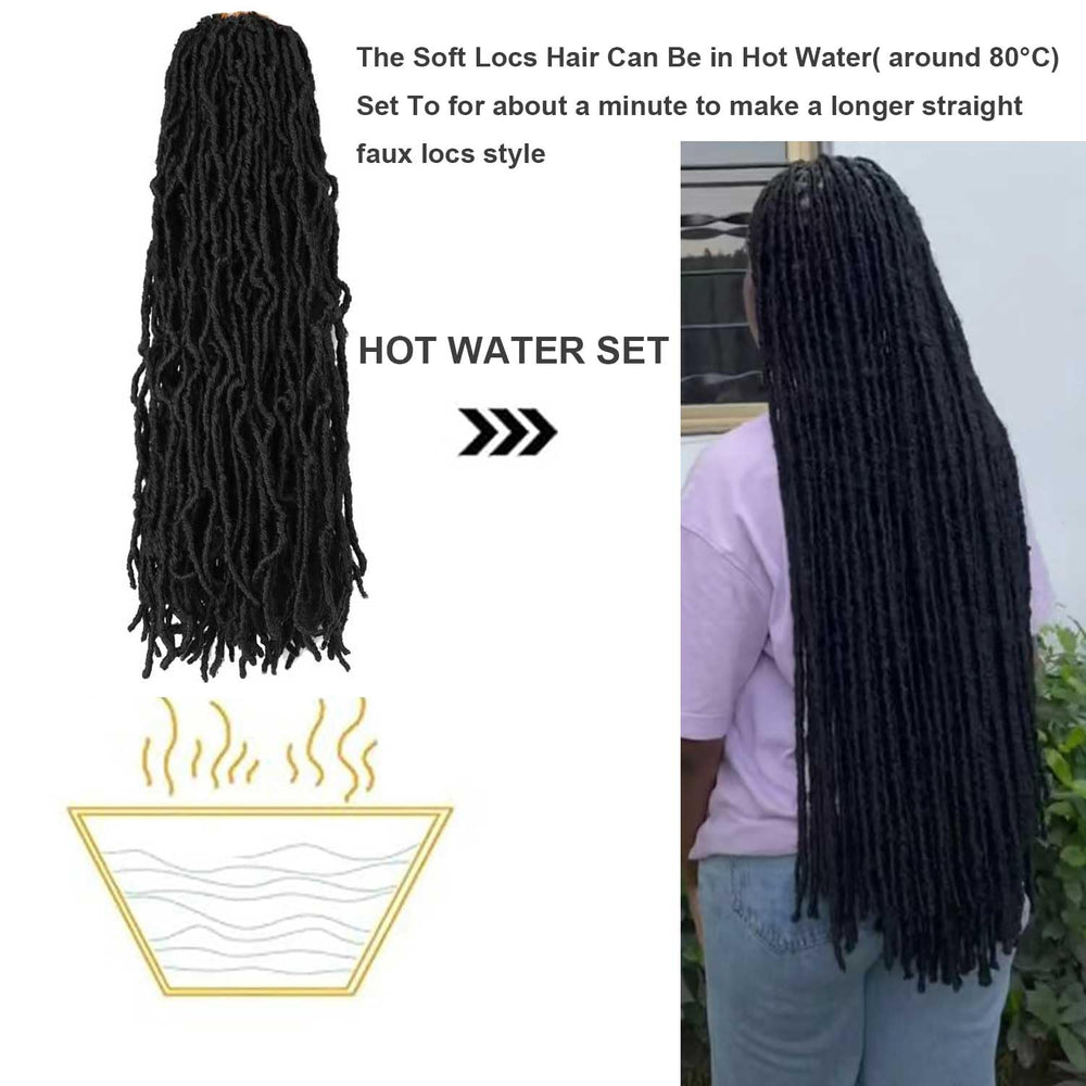 Datuoda close-up of soft locs texture highlighting natural look benefit