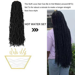 Datuoda close-up of soft locs texture highlighting natural look benefit