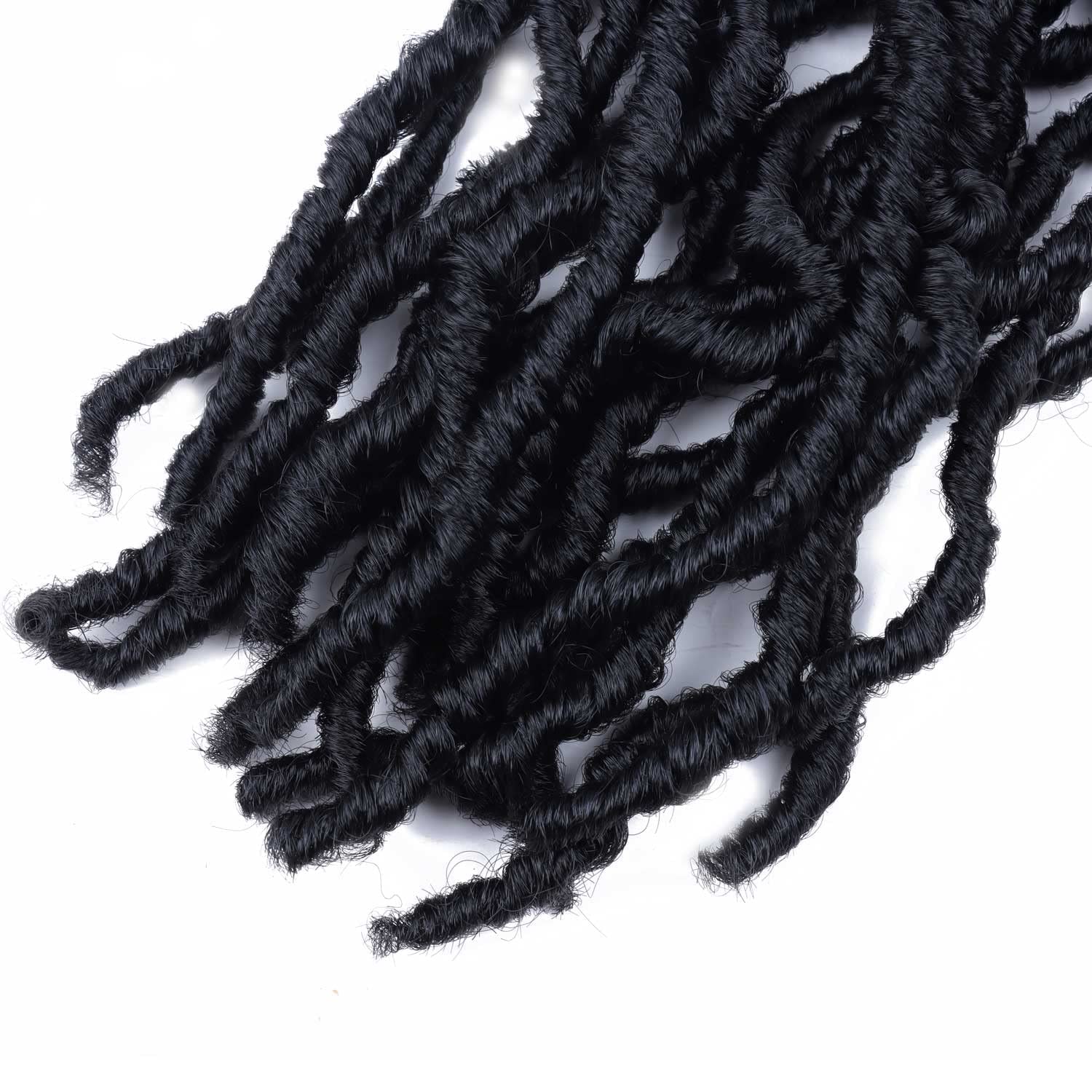 Datuoda strand ends detail showing tangle-resistant finish benefit
