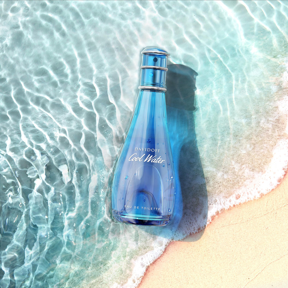 Davidoff Cool Water body lotion tube displaying moisturizing benefit
