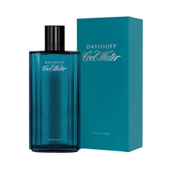 Davidoff Cool Water close-up of metallic cap highlighting embossed logo and premium finish benefit