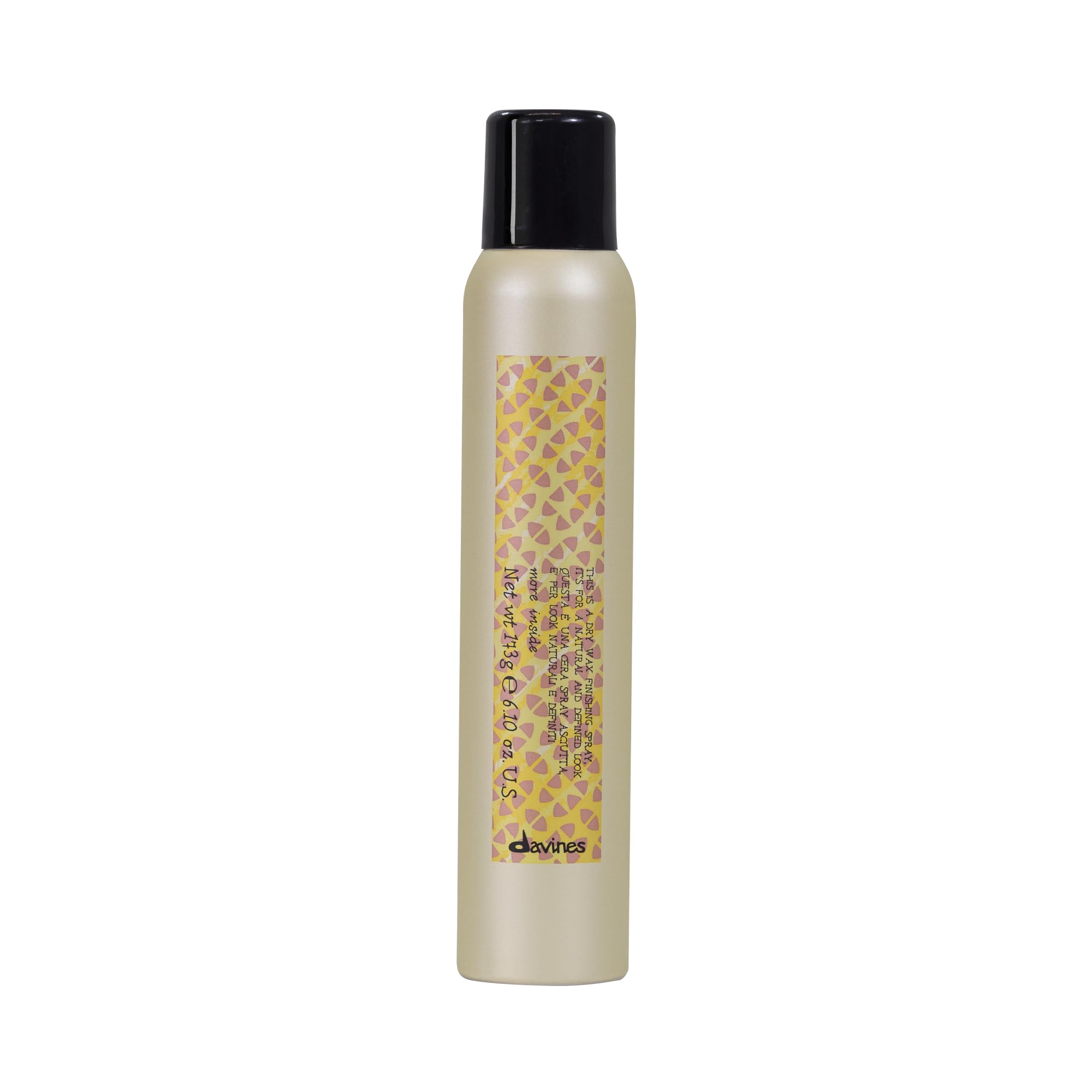 Davines front packaging showing product identity and easy spray use