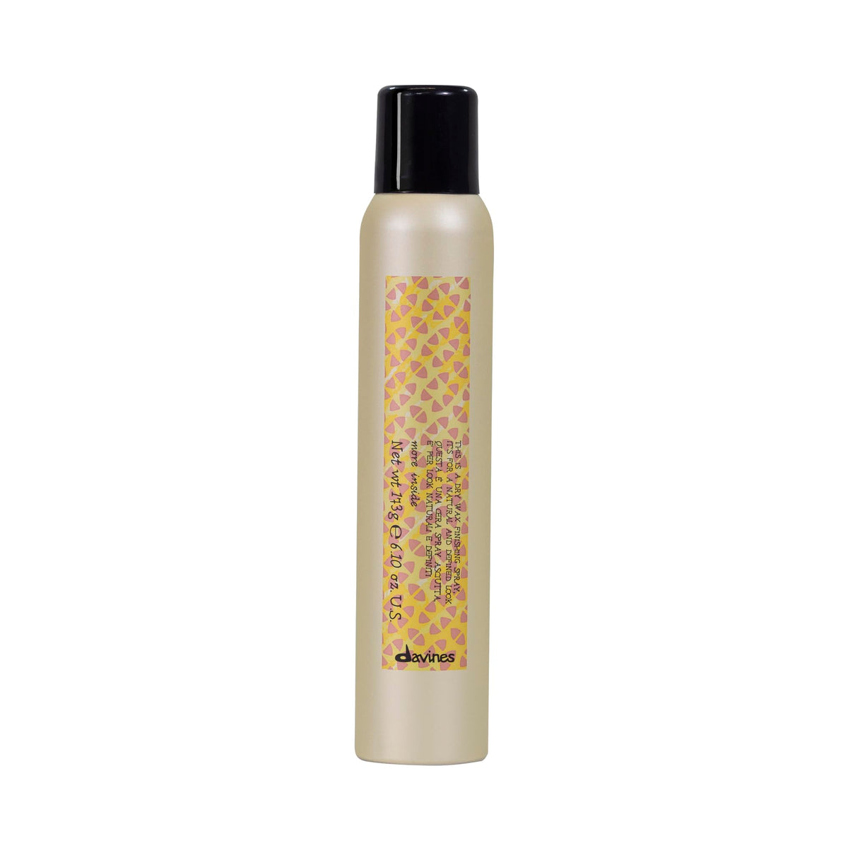 Davines front packaging showing product identity and easy spray use